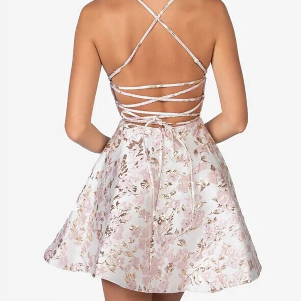 B. Darlin Floral Strappy Back Dress